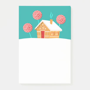 Bloco De Notas Casas De Gingerbread E Lollipops
