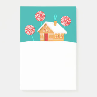 Bloco De Notas Casas De Gingerbread E Lollipops
