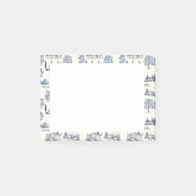 Bloco De Notas Casas históricas Toile (Frente)