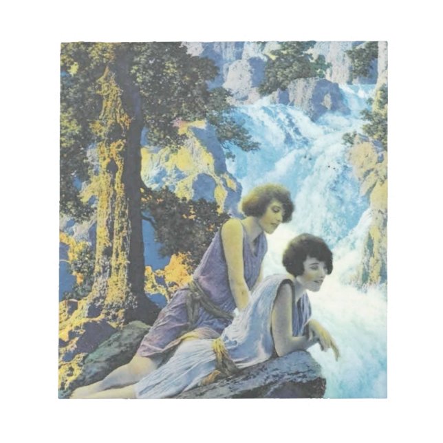 Bloco De Notas Cascata - Maxfield Parrish (Frente)