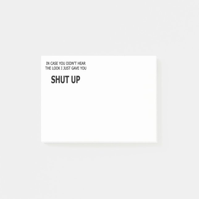 Bloco De Notas Caso não tenha ouvido (Frente)