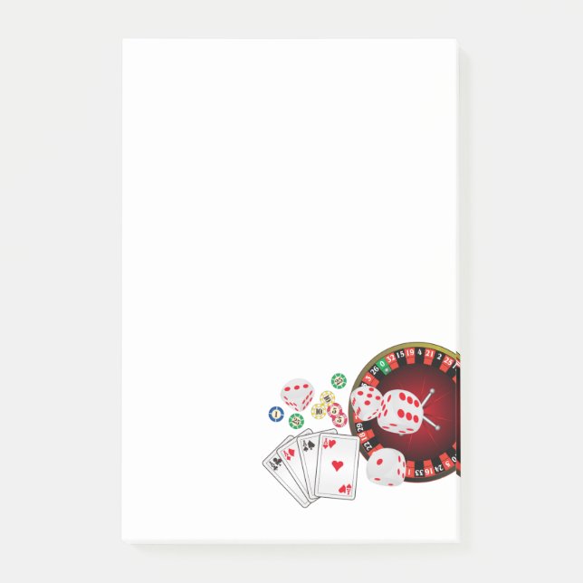 Bloco De Notas cassino, pôquer, item para adultos (Frente)