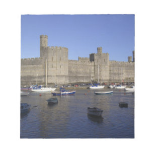 Bloco De Notas Castelo de Caernarfon, Gwynedd, País de Gales (RF)