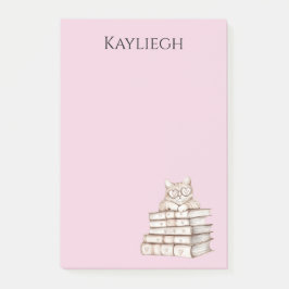 Bloco De Notas Cat Heart Glasses Books