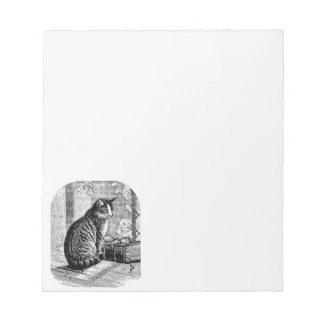 Bloco De Notas Cat Sentado por Janela com Livro