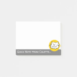 Bloco De Notas Cat Themed Design com cara de gato