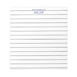 Bloco De Notas Catchy Teacher Lined Paper From The Desk Of 
