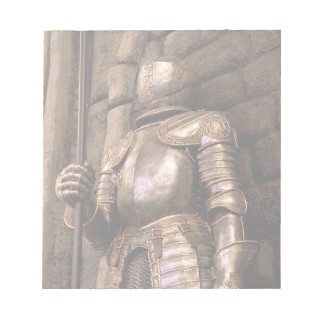 Bloco De Notas Cavaleiro em Armor (Frente)