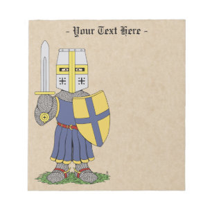 Bloco De Notas Cavaleiro medieval bonito