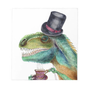 Bloco De Notas Cavalheiro vitoriano Tyrannosaurus Rex