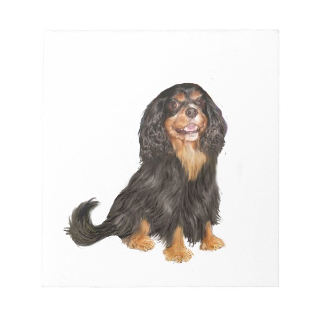 Bloco De Notas Cavalier King Charles (R) - Black and tan.png (Frente)