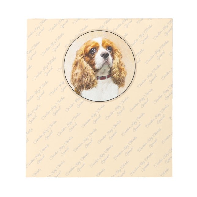 Bloco De Notas Cavalier King Charles Spaniel Original (Frente)