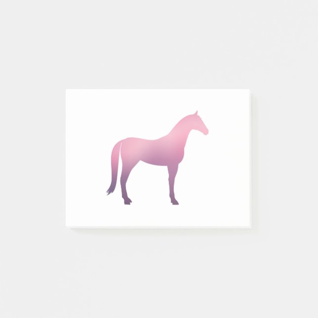 Bloco De Notas Cavalo - 2 - Rosa (Frente)