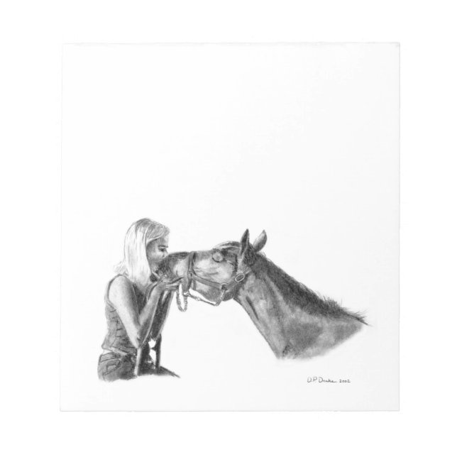 Bloco De Notas Cavalo Kisses (Frente)