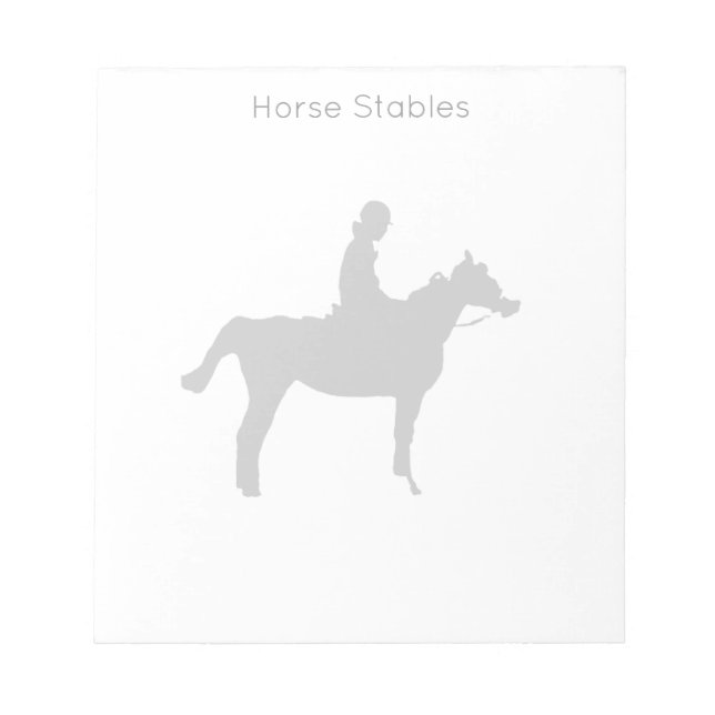 Bloco De Notas Cavalo Pro Pequeno (Frente)