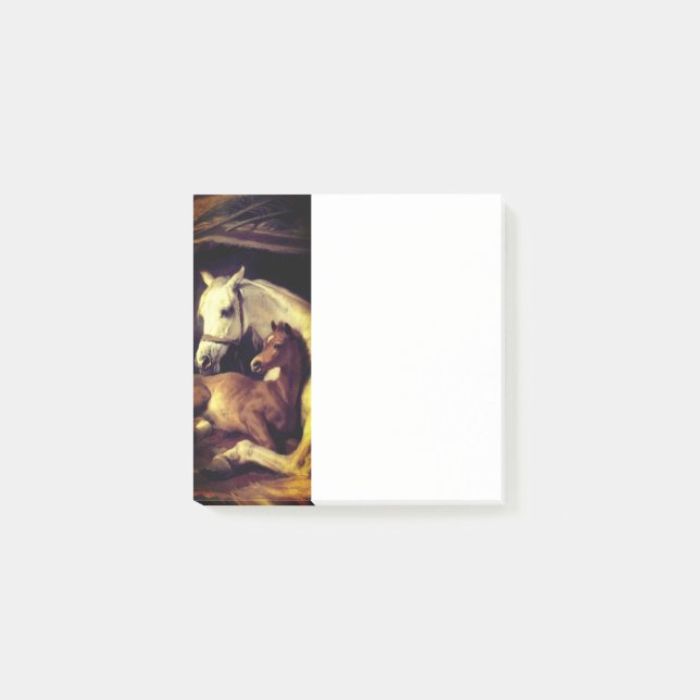 Bloco De Notas Cavalos de Landseer (Frente)