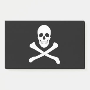 Bloco De Notas Caveira e Ossos Cruzados (Bandeira Pirata)