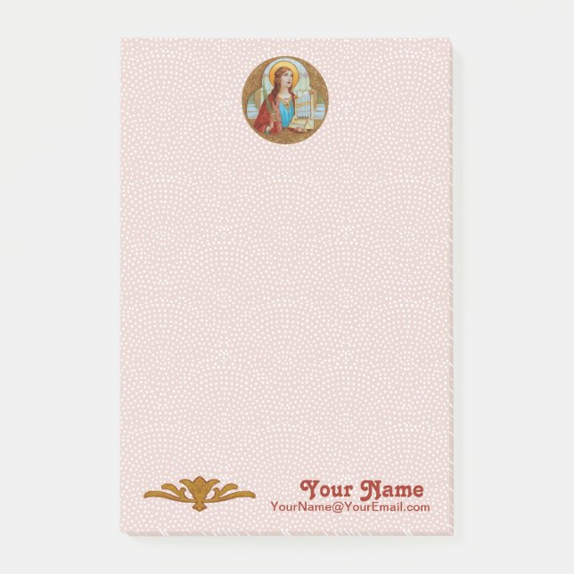 Bloco De Notas Cecília de Roma (BK 003) 4"x6" (Frente)