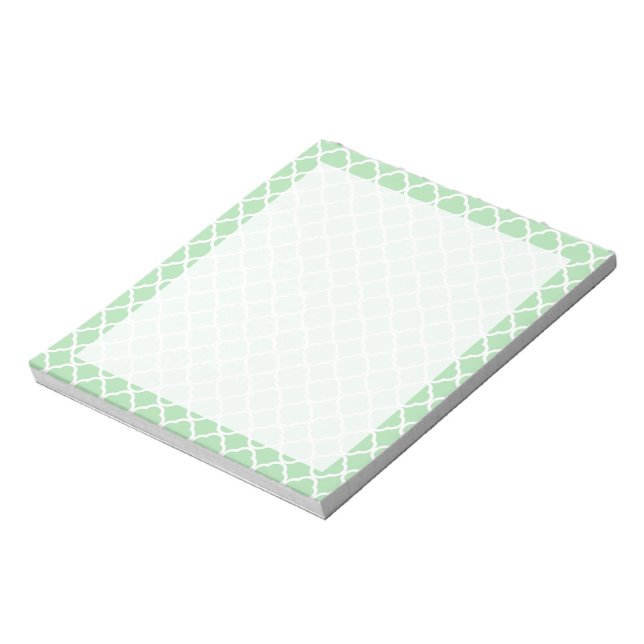Bloco De Notas Celadon Quatrefoil (Invertido)