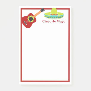 Bloco De Notas Celebração de Cinco de Mayo - Notas Postes