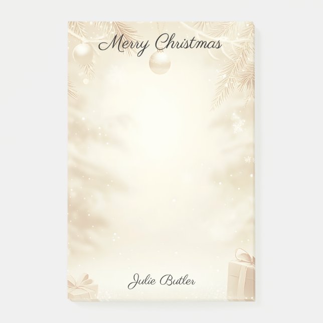 Bloco De Notas Celebração de Natal (Frente)