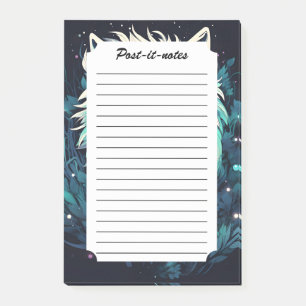 Bloco De Notas Celestial Lunar Wild Wolf