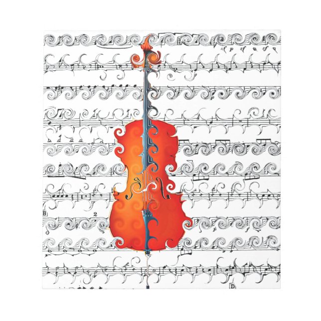 Bloco De Notas Cello & I Rock! (Frente)