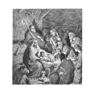 Bloco De Notas Cena de Natal Ilustrada