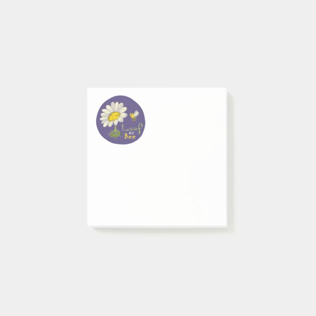 Bloco De Notas Cena encantadora de primavera com flor de margarid (Frente)