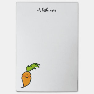 Bloco De Notas cenoura bonito do vegetariano