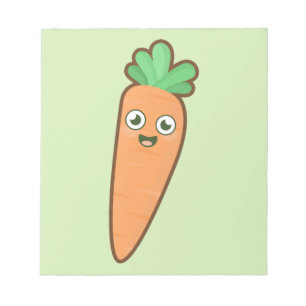 Bloco De Notas Cenoura de Kawaii