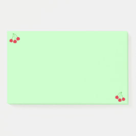 Bloco De Notas Cerejas em Notas do Green Post-it®