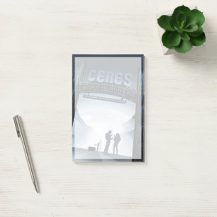 Bloco De Notas Ceres do Planeta Anão-Poster de viagens do Espaço