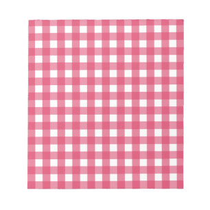 Bloco De Notas Cerise Gingham