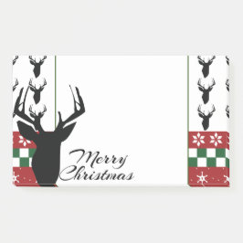 Bloco De Notas Cervo Fair Isle Natal Personalizado