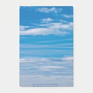 Bloco De Notas Céu Azul com Listras de Nuvem