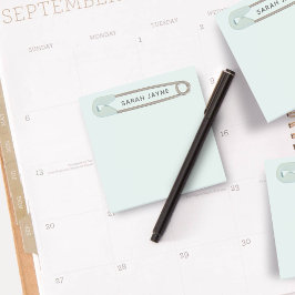 Bloco De Notas Chá de fraldas Simples Pino de Fralda Azul