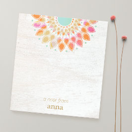 Bloco De Notas Chakra Lotus Flower Mandala Notepad