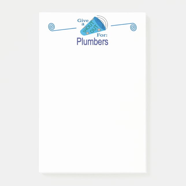 Bloco De Notas Chamado para Encanadores (Frente)