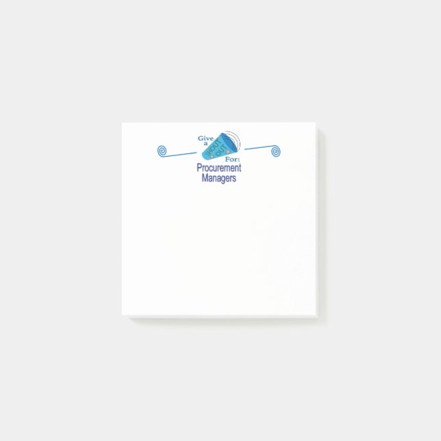 Bloco De Notas Chamado para Gerentes de Aquisição (Frente)