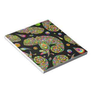 Bloco De Notas Chameleon Psychedelic Fantasy