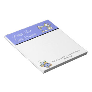 Bloco De Notas Chaminé de Vedação Floral Whimsical 2 Nota Pad