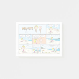 Bloco De Notas Charlie Brown & Sally Sorvete Na Praia
