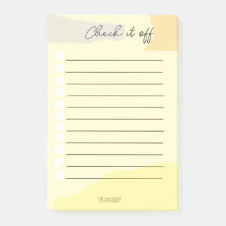 Bloco De Notas Check it off Notepad