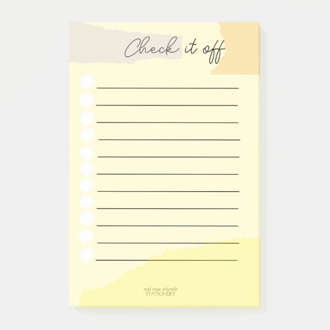 Bloco De Notas Check it off Notepad  (Frente)