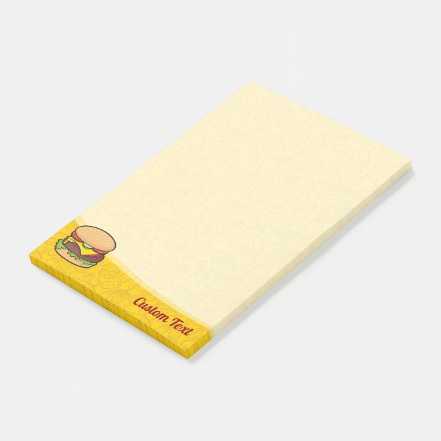 Bloco De Notas Cheeseburger (Inclinado)