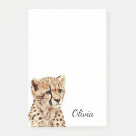 Bloco De Notas Cheetah Face Personalizada