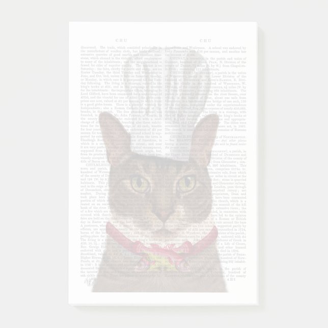 Bloco De Notas Chef de Gato (Frente)