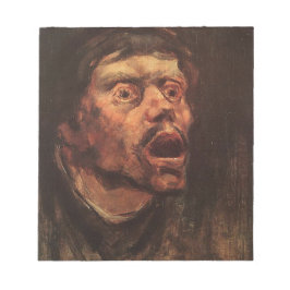 Bloco De Notas Chefe de um Homem Irritado (Tristeza e Sofrimento)