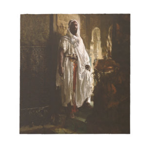 Bloco De Notas Chefe Mourisco Pintura de Arte Africana Retrato